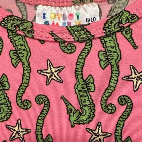 Girl’s Seahorse Maxi Dress - Picture 2 of 4